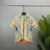 2022 Early Autumn Nieuwe Gedrukte Holiday Seaside Shirt Suit Collar T-shirt Trend Sweatshirt 5xl 204J