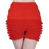 Shorts femminile 2024 Womens Ruffle Summer Casual Bloomer Lace Stretch Frilly Knickers Layed Boyshort Clubwear Dance