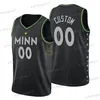 Karl-Anthony Towns 5 Anthony Edwards Basketball Jersey Rudy Gobert Kevin Garnett Minnesotas Timberwolve 2023 2024 City Jaden McDaniels Kyle Anderson Naz Reid