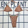 Bikinis de maillot de bain pour femmes Tankinis en deux pièces avec lettre de maillot de bain cristal de yoga d'été