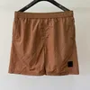 Shorts masculinos de nylon de nylon de nylon shorts de pedra de nylon de bolso de bolso de bolso de bolso de gola de bolso esportivo curto para menqda9