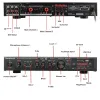 Amplificateurs 2200W Home Theatre Amplificateurs 5 Channel Support Bluetooth SD Mic USB LCD Affichage Amplificateurs HIFI