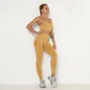 Women's Two Piece Pants Casual Sports Tracksuit Women 2 Pcs Set Fitness Clothes Workout Wear For Female High Waist Leggings And Bra Suit