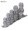 Zerosky 5 Size Clear Anal Hollow Butt Plug Massager TPE PSpot AssGasm For Male Female Masturbation Anal Sex Toys S9249699678