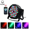 Dekorationen Alien 36 LED RGBW DMX 512 Bühne Flat Par Lighting Effect DJ Disco Party Holiday Bar Club Hochzeits Geburtstagshow Leuchten