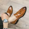 Торговые туфли кожа мужчины Brogue Vintage Parter