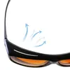 Lunettes de soleil moto conduisant des lunettes de voiture Vision nocturne unisexe conducteur hd jour enveloppe autour de verres de soleil anti-éclat