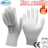 Handskar 24 -stycken/12 par arbetshandskar för PU Palm Coating Safety Protective Glove Nitrile Professional Safety Leverantörer
