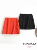Röcke Vintage Solid High Wasitscheide Miniröcke Frauen Reißverschluss Büro Dame Slim Röcke Mode elegante Mujer Faldas