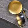 Tazze di lusso in ceramica in oro nero di lusso tazza di tè espresso latte per colazione e piattino con cassetta regalo cucchiaio