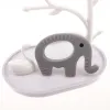 Блоки 10 шт. Силиконовый слон животные Dealers BPA Бесплатные детские игрушки для игрушек подвесные аксессуары для ухода за полосой полости рта