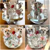 Oggetti decorativi Figurine 15 Stili Crystal Glass Animal Bearine Figurine Artigianato Ornamento Artigianato Ornamento Casa Decorazione per matrimoni Christmas Kids Gift T2405