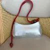 Umhängetaschen Frauen Einfache reine Farbe Handtasche Mode Hundert Crescent Bag Marke Designer mit Perlen kleiner quadratischer Kuhspannung Unterarm