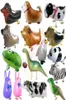 Walking Pet Balloons Animal Hélium Aluminium Carton animé film Balloons multicolores beaux animaux animaux animaux anniversaire Weddin9960494