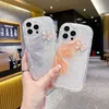 3D Bowknot Phone Case voor iPhone 15 11 12 13 14 Pro Max plus mobiele telefoonhoes Clear TPU Ins Style Cartoon Cartoon Cute Shockproof Covers Luxe