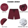 Herren -Shorts Datifer Sommer 2024 Herren Shorts Solid Color Gymnastik Mesh Liner mit Reißverschluss in Taschen Strand Schnell trockener Bermudas Maskulina Badeanzüge