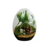 Vases High Quality Glass Bottles Creative Succulent Vase Egg-shaped Terrarium Micro Landscape Hydroponic