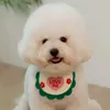 Hundekleidung süße Ins Welpenzubehör Bib Katze Haustier Speichel Handtuch Bichon Pudel Foto Requisiten Vorräte für kleine Geschenk H240506