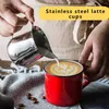 Cafetière 3/7 oz en acier inoxydable crème à expresso tasse de lait latte tasse d'art de latte pour le restaurant barista cadeau de barista