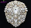 Duży broszki szpilki ślubne biżuteria ślubna 49 cali kryształ kryształowy akcesoria biżuterii 40456049912