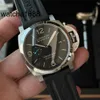 Kalender Handgelenk Watch Panerai Gummi -Gurtstahl Keramik Titan Metall Hand Mechanik Automatische mechanische Herren -Uhren -Luminor -Serie PAM01312 Durchmesser 44 mm