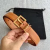 Top Quality Designer Slim Belt Fashion Leather Women Belt Width 3.0cm/2.0cm Classic Pure Copper Needle Buckle Casual All-match Style Denim Mans Waistband