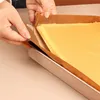 Verdickte Backpfanne Nicht-Stick 11-Zoll-Quadratkuchen Backpfanne Kohlenstoffstahlschale Pizza Bread Kuchenform Formbackwerkzeuge 240423
