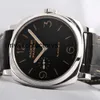 Orologio da polso immersioni panerai radiomir series 45mm maschi meccanico orologio piccolo secondo disco indietro orologio business trasparente orologio nero marrone standard pam005