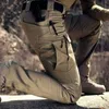 Calças masculinas Novas calças táticas de calças táticas elásticas de bolso de bolso Military Military Tactical Toushers Tactical Calça de carga à prova d'água 6xll2405