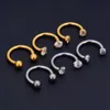 Body Arts 5pcs G23 Titanium 16G CZ TRAGUS ELECIMENTO PIRECORECIONCIONAL JOONTES LABRET LABRE RING BRIANÇOS DE SEPTUM NARE RINGS DOBRADORES internos D240503