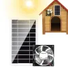 Accessoires Solar Panel angetriebener Lüfterlüftungsanlatator 30W Ableitungslüfter Außenlüftungsausrüstung für Greenhouse Wohnmobil House Hühnerhaus