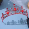 Clips de cheveux Baroque Crystal Crown Tiare