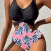 Swimwear femminile Tecnologia di stampa alla moda Tecnologia sexy Slipata Spazio Bikini Leopard Swimsuit
