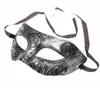 Party Halbgesicht Retro Griechischer römischer Krieger Halloween Silbermaske Unisex Party venezianische Maskerade Dekorationen Mardi Gras Masken für 7922254