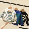 Pilover Plover Cardigan 2023 automne d'hiver bébé enfants garçons à manches longues couleurs couleurs tricots pulls filles pulls pull vêtements de cavalier del dhlhl