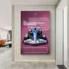 Livraison moderne Art mural esthétique F1 Classic Car Racing Hd Huile sur toile Affiches et imprimés Cadeau de salon de chambre à coucher pour la maison