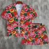 Men's Tracksuits New Northeast Big Flower Design Trendy Strtwear Set STILE MOLE