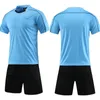 Professionell domare Soccer Jersey Set Vuxen V-hals Fotboll Uniform Kort ärm Match Judge Shirt 3 fickor Shorts 240430