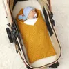 Blankets Cotton Baby Blanket Knit Born Girl Boy Bed Plaid Crib Quilt Hollow Out 100 80CM Infant Stroller Swaddling Sleeping Cover Soft