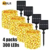 32M22M12M7M SOLAR LED LED LEIL FESTOOR FESTOON LAMPE FAIRY GARLAND STRING DÉCOR 4321PACK 240506