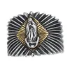 925 srebrny vintage vintage Virgin Mary Otwarcie Pierścień Women Mężczyźni Regulowany Ring4764952