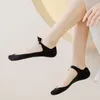 Women Socks Silicone Boat Breathable Shallow Mouth Ice Silk Cotton Slipper Seamless Thin Invisible Ladies