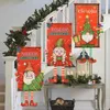 Banner Flags Christmas Banner Flag Santa Claus Match Pendentif Christmas Door Fence Home Decoration Ordin