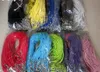 Collier de chaîne de corde en cuir multicolore pour femmes hommes Cordon bijoux de bricolage 100pcs Lot Collier tissé SF25242977