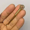 Picadores de cera em espiral de metal vestidos de soldados de orelha de prata dourada removedor de ceretas, lascas limpas de pingente de cuidados com ferramentas limpas bh8374 tyj zz