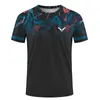 T-shirts masculins Running Fitness Fitness Outdoor Extreme Sports Mens T-shirt Badminton Womens Round Neck T-shirt à manches courtes J240506