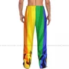 Vêtements de sommeil pour hommes pantalons de sommeil en vrac Pyjama People Célébrant la Journée internationale pour LGBT Sounge Bottoms Habdres décontractés