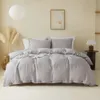 Duvet Cover 3pcs 100% French washable linen quilt cover, comfortable, breathable, pilling-free, durable and wear-resistant, suitable for bedroom hotels.