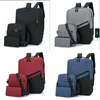 Backpack 3pc Set For Men Large-capacity Business Laptop Backbag Trend Travel Bag Middle And High School Students Bags