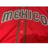 Męskie koszulki baseballowe dżeglowanie do szycia haft 34 Meksyk 7 Urias 56 Arozarena koszulki sportowe Outdoor Red White Blue Slve 2023 World WBC T240506